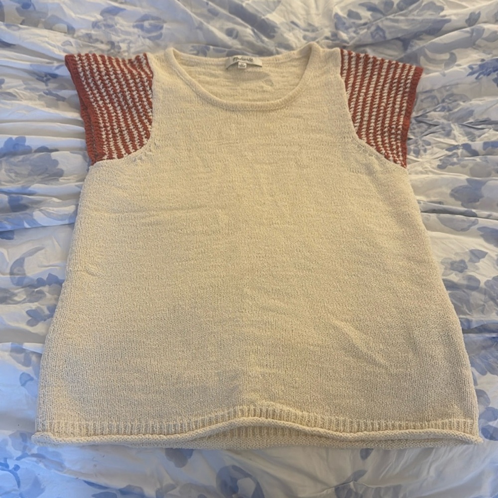 Madewell short sleeve sweater